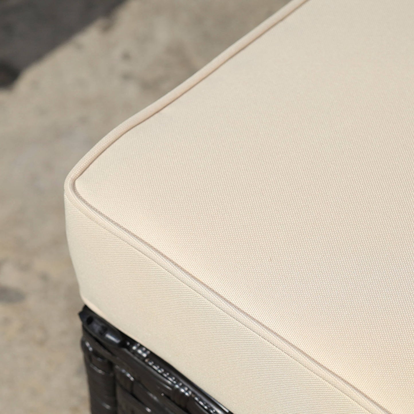 Outsunny Set di 6 mobili da giardino in rattan e vimini con comodi cuscini in cotone e fodere rimovibili