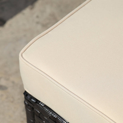 Outsunny Set di 6 mobili da giardino in rattan e vimini con comodi cuscini in cotone e fodere rimovibili