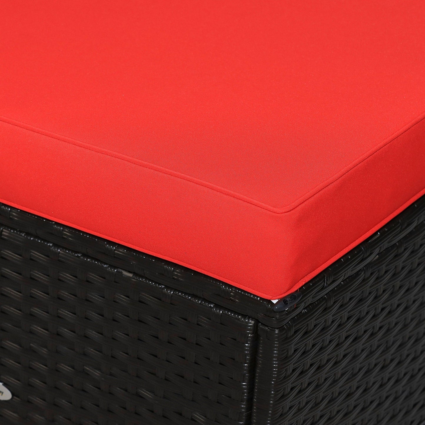 Outsunny Set di 6 mobili da giardino in rattan e vimini con comodi cuscini in cotone e fodere rimovibili