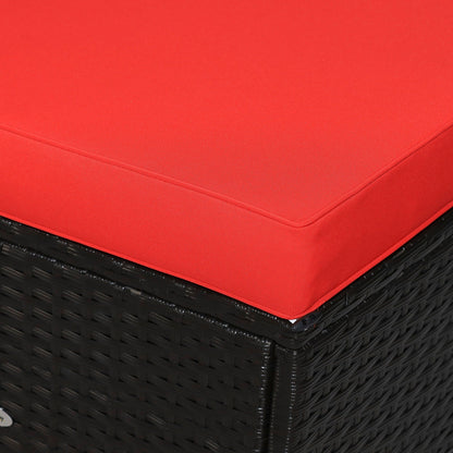 Outsunny Set di 6 mobili da giardino in rattan e vimini con comodi cuscini in cotone e fodere rimovibili