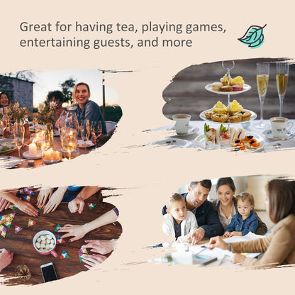 Set da pranzo per patio Outsunny da 8 pezzi con tavolo da patio da 8 piedi, ombrellone con inclinazione a pulsante e manovella, 6 sedie e tavolo da pranzo