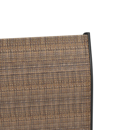 Outsunny Set di 2 sgabelli da bar per esterni con braccioli, sedie da giardino girevoli a 360° con tessuto a rete ad alta densità, acciaio