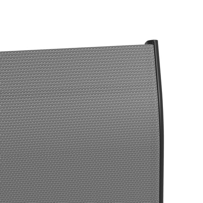 Outsunny Set di 2 sgabelli da bar per esterni con braccioli, sedie da giardino girevoli a 360° con tessuto a rete ad alta densità, acciaio