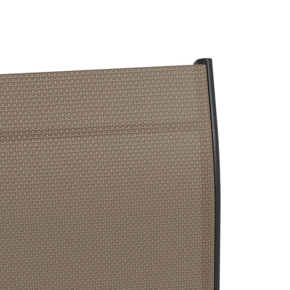 Outsunny Set di 2 sgabelli da bar per esterni con braccioli, sedie da giardino girevoli a 360° con tessuto a rete ad alta densità, acciaio