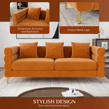 Divano Ouyessir Mid Century per camera da letto, soggiorno, salotti, ufficio, appartamento