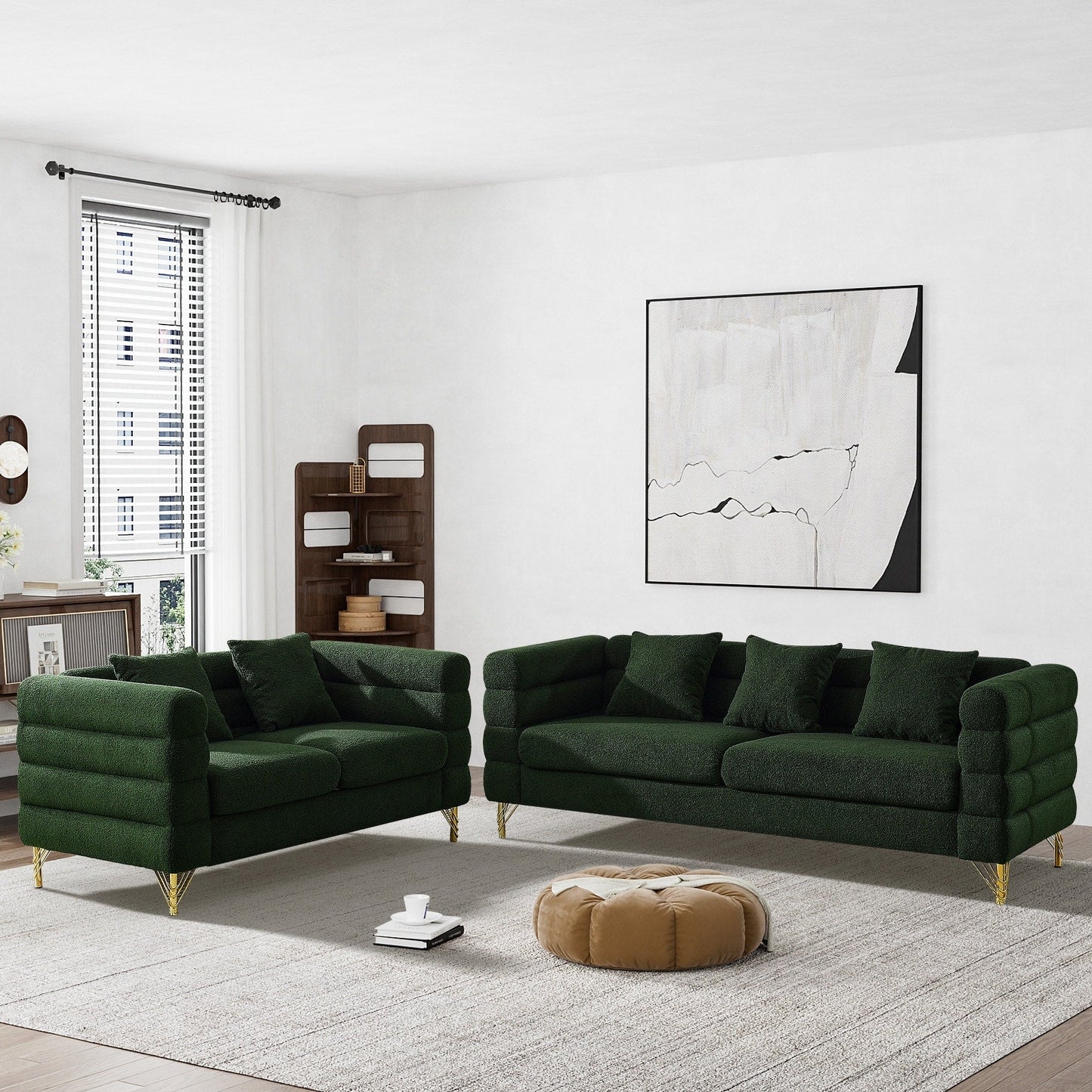 Divano Ouyessir Mid Century per camera da letto, soggiorno, salotti, ufficio, appartamento