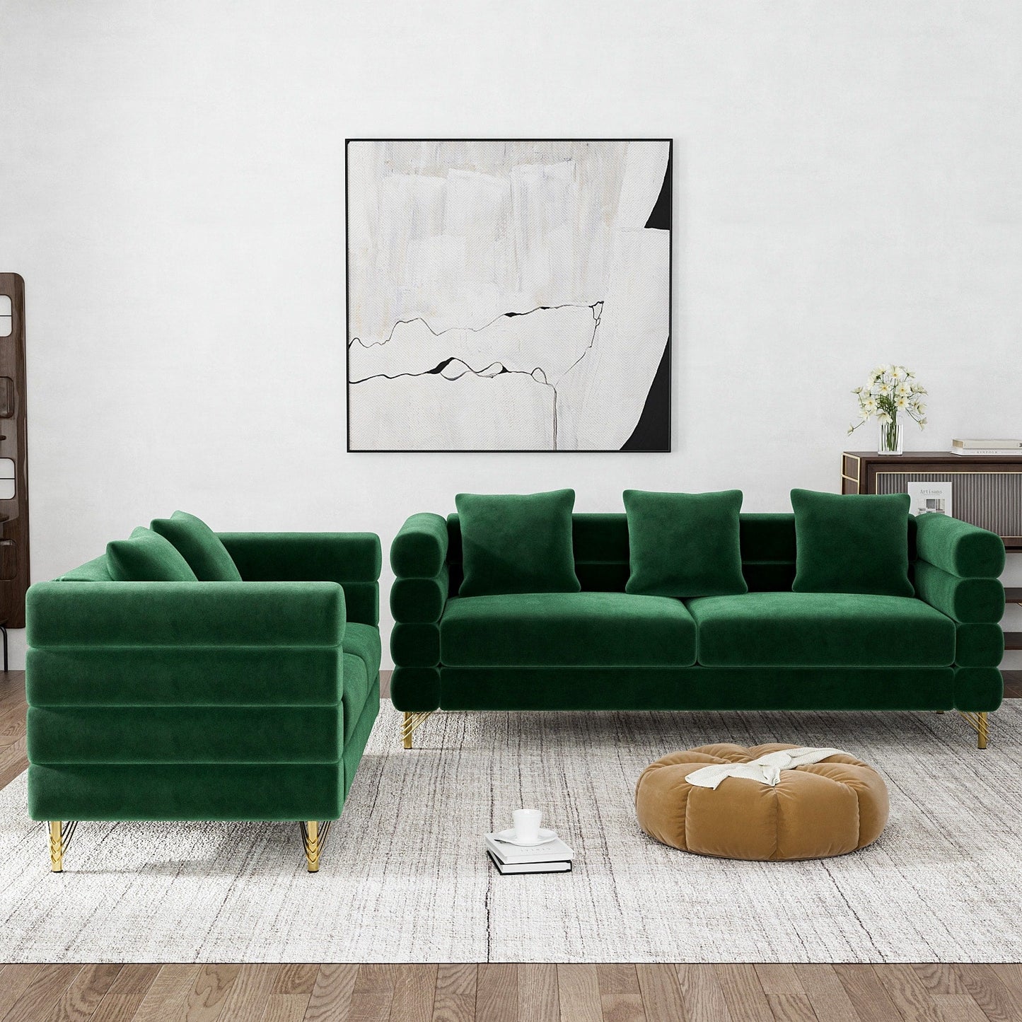 Divano Ouyessir Mid Century per camera da letto, soggiorno, salotti, ufficio, appartamento