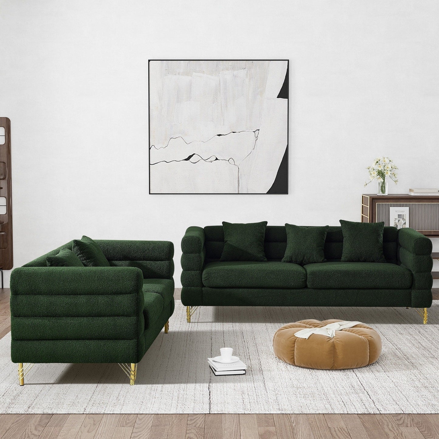 Divano Ouyessir Mid Century per camera da letto, soggiorno, salotti, ufficio, appartamento