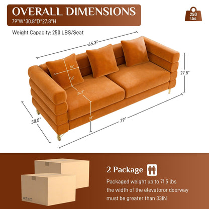 Divano Ouyessir Mid Century per camera da letto, soggiorno, salotti, ufficio, appartamento