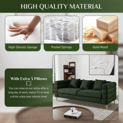 Divano Ouyessir Mid Century per camera da letto, soggiorno, salotti, ufficio, appartamento