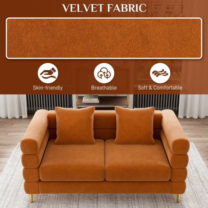 Divano Ouyessir Mid Century per camera da letto, soggiorno, salotti, ufficio, appartamento