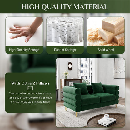 Divano Ouyessir Mid Century per camera da letto, soggiorno, salotti, ufficio, appartamento