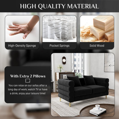 Divano Ouyessir Mid Century per camera da letto, soggiorno, salotti, ufficio, appartamento