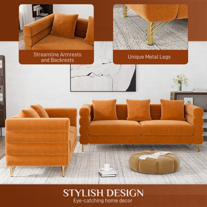 Divano Ouyessir Mid Century per camera da letto, soggiorno, salotti, ufficio, appartamento