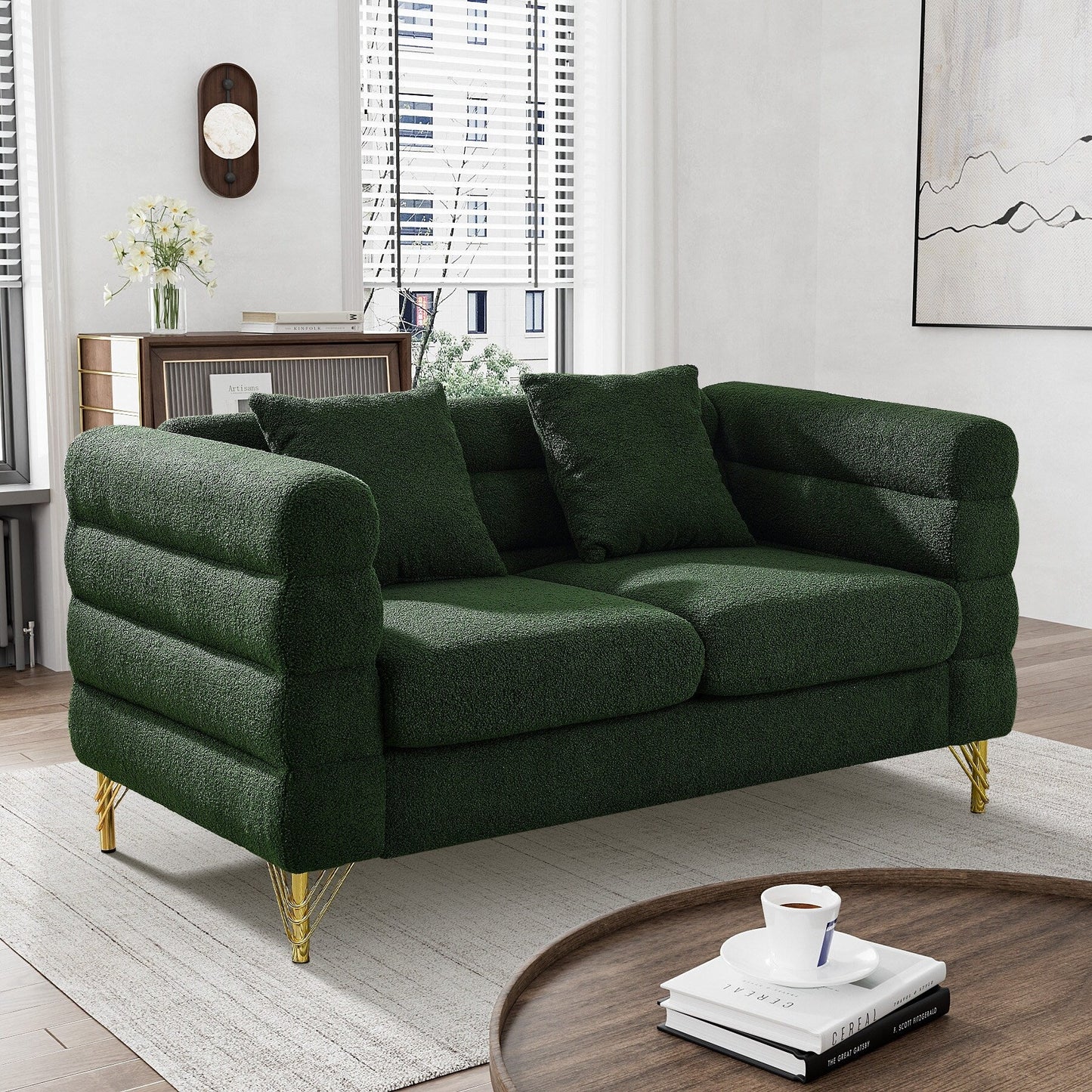 Divano Ouyessir Mid Century per camera da letto, soggiorno, salotti, ufficio, appartamento