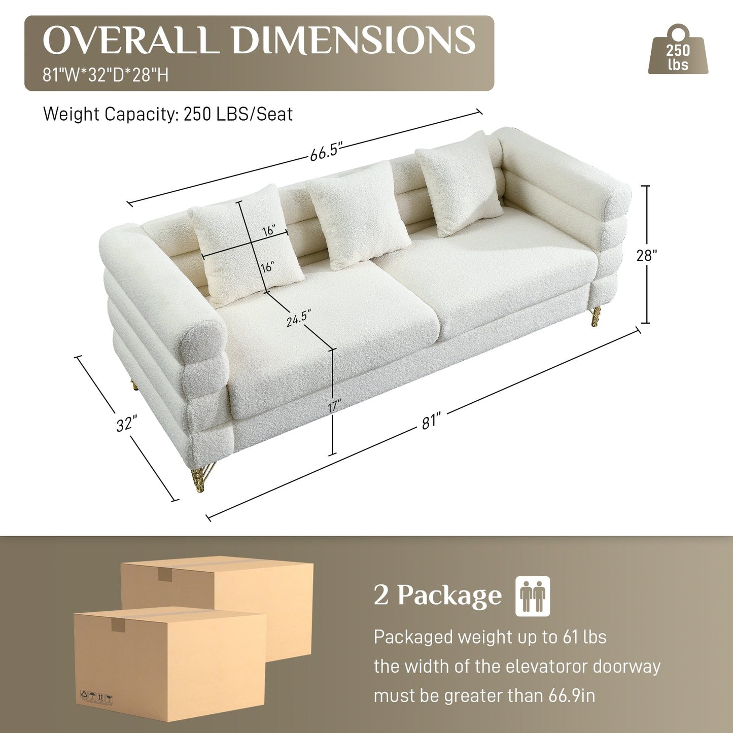 Divano Ouyessir Mid Century per camera da letto, soggiorno, salotti, ufficio, appartamento