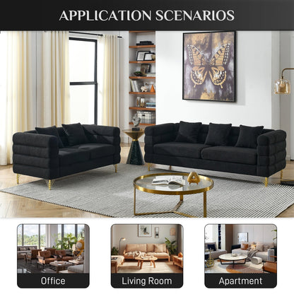 Divano Ouyessir Mid Century per camera da letto, soggiorno, salotti, ufficio, appartamento