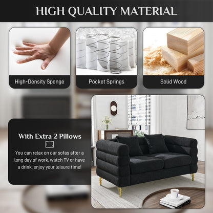 Divano Ouyessir Mid Century per camera da letto, soggiorno, salotti, ufficio, appartamento