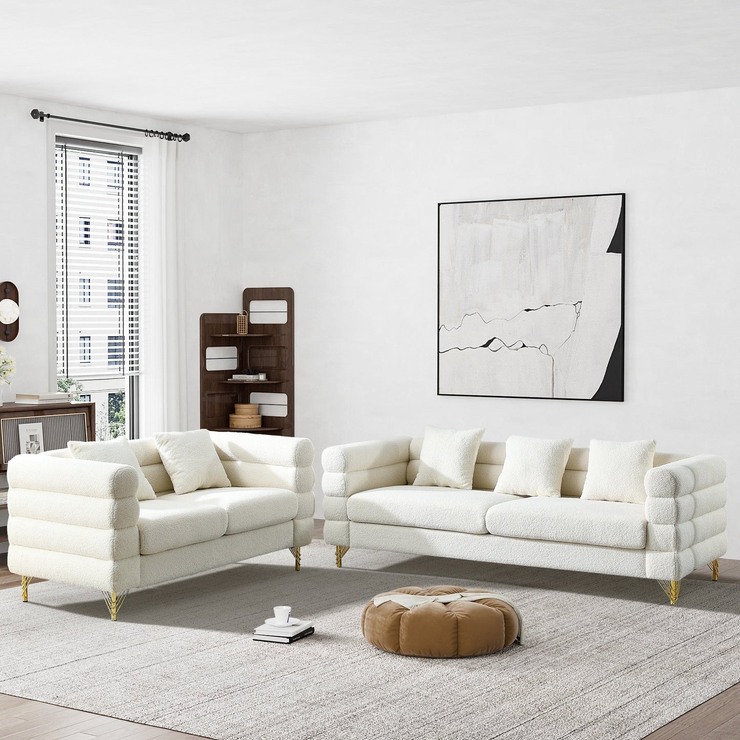 Divano Ouyessir Mid Century per camera da letto, soggiorno, salotti, ufficio, appartamento