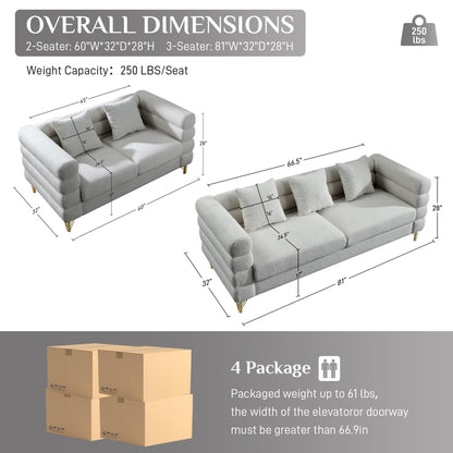 Divano Ouyessir Mid Century per camera da letto, soggiorno, salotti, ufficio, appartamento