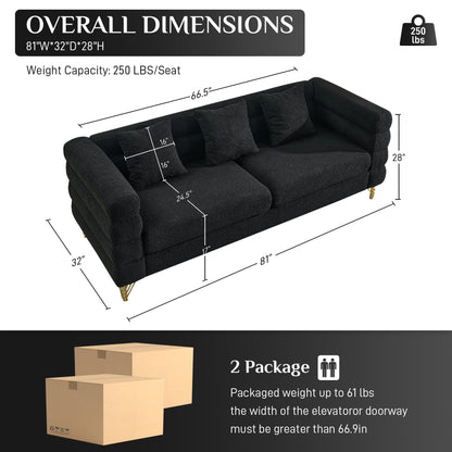 Divano Ouyessir Mid Century per camera da letto, soggiorno, salotti, ufficio, appartamento