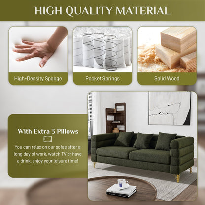 Divano Ouyessir Mid Century per camera da letto, soggiorno, salotti, ufficio, appartamento