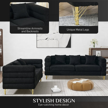 Divano Ouyessir Mid Century per camera da letto, soggiorno, salotti, ufficio, appartamento