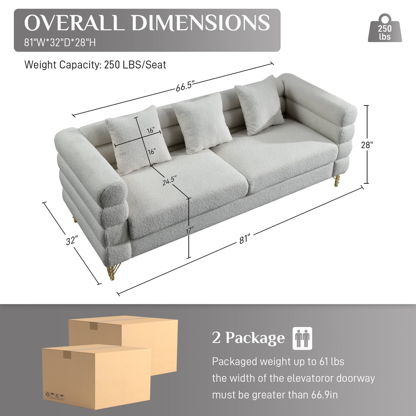 Divano Ouyessir Mid Century per camera da letto, soggiorno, salotti, ufficio, appartamento