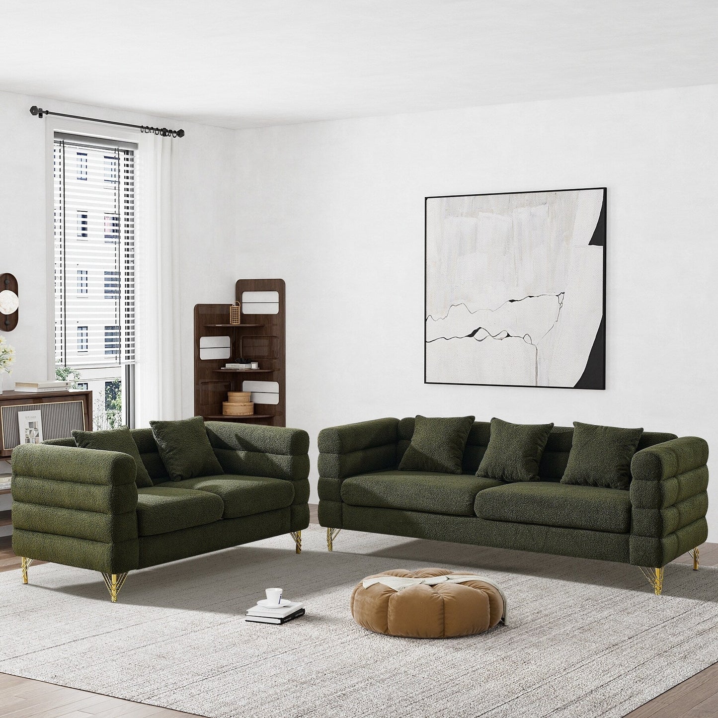 Divano Ouyessir Mid Century per camera da letto, soggiorno, salotti, ufficio, appartamento