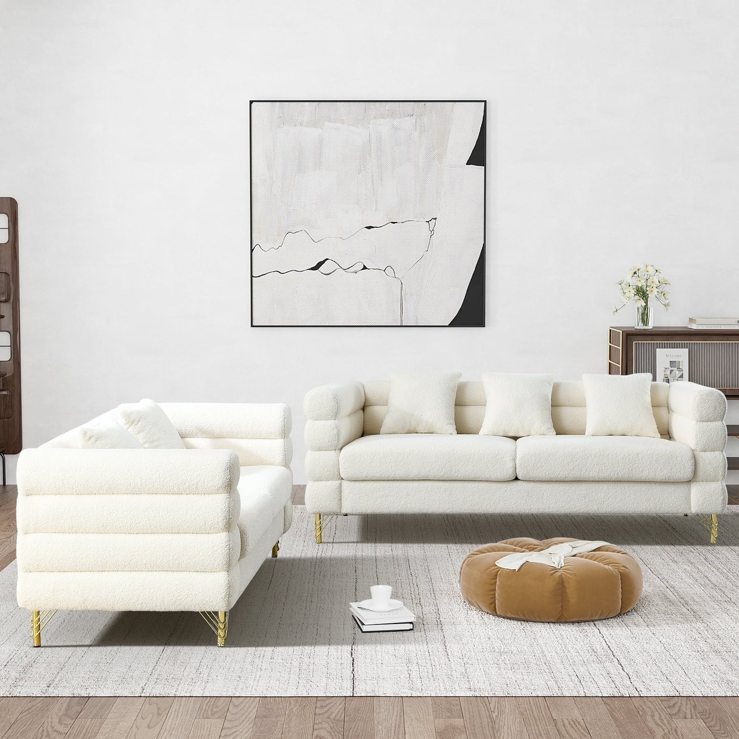 Divano Ouyessir Mid Century per camera da letto, soggiorno, salotti, ufficio, appartamento