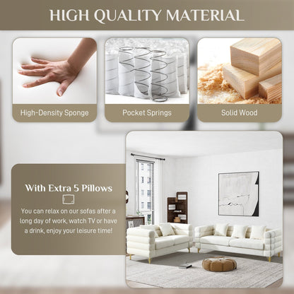 Divano Ouyessir Mid Century per camera da letto, soggiorno, salotti, ufficio, appartamento