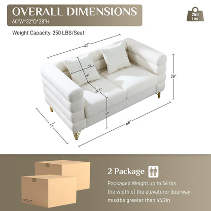 Divano Ouyessir Mid Century per camera da letto, soggiorno, salotti, ufficio, appartamento