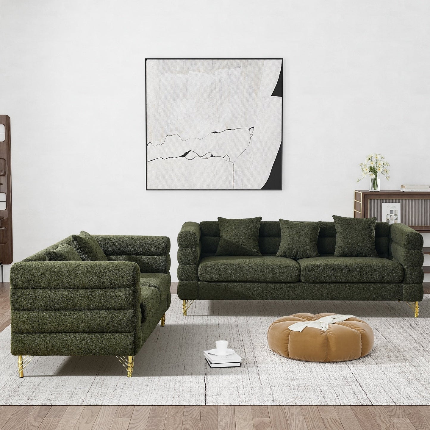 Divano Ouyessir Mid Century per camera da letto, soggiorno, salotti, ufficio, appartamento