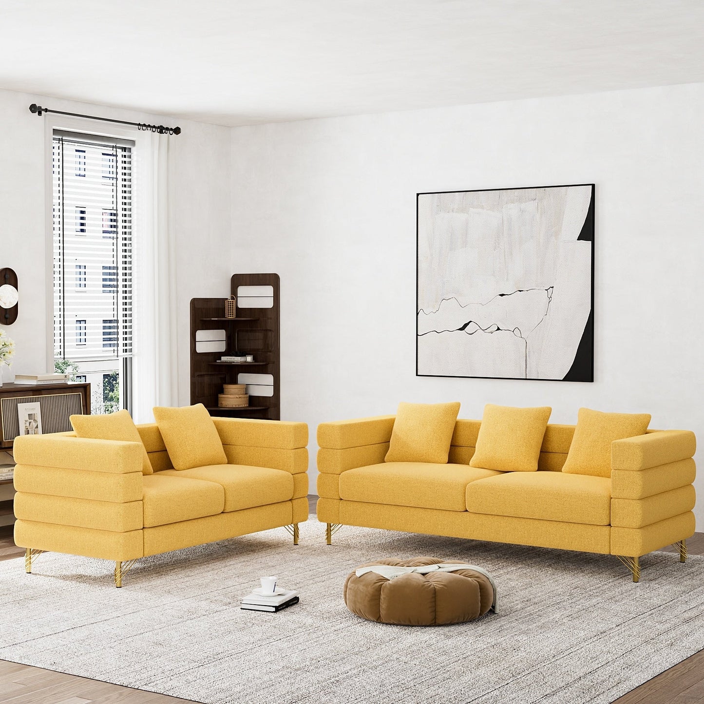 Divano Ouyessir Mid Century per camera da letto, soggiorno, salotti, ufficio, appartamento