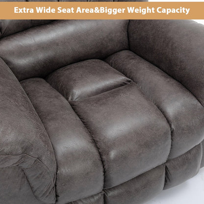 Poltrona reclinabile elettrica oversize da 42 pollici con massaggio e riscaldamento