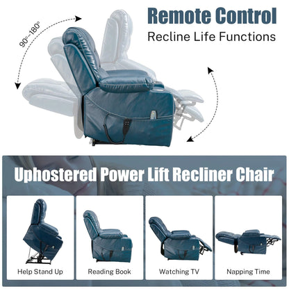 Poltrona reclinabile elettrica con sollevamento orizzontale a 180°, di grandi dimensioni, con controllo indipendente e doppio motore, modello di punta, aggiornata