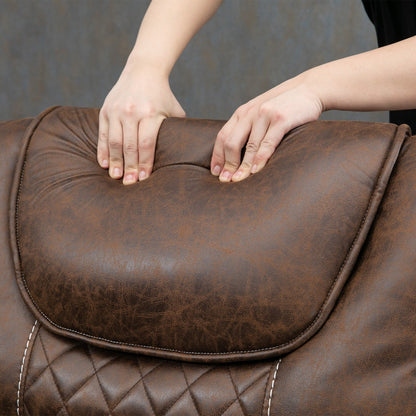 Poltrona reclinabile elettrica con sollevamento orizzontale a 180°, di grandi dimensioni, con controllo indipendente e doppio motore, modello di punta, aggiornata