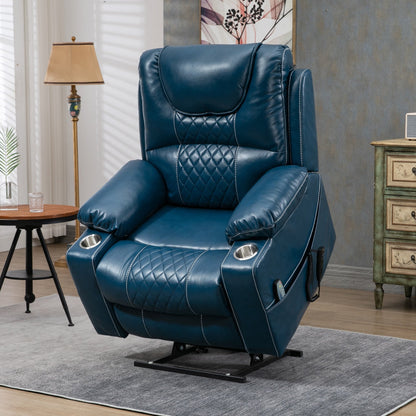 Poltrona reclinabile elettrica con sollevamento orizzontale a 180°, di grandi dimensioni, con controllo indipendente e doppio motore, modello di punta, aggiornata