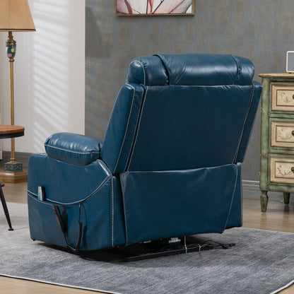 Poltrona reclinabile elettrica con sollevamento orizzontale a 180°, di grandi dimensioni, con controllo indipendente e doppio motore, modello di punta, aggiornata