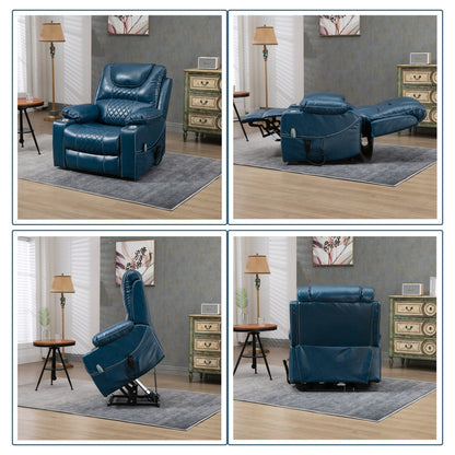 Poltrona reclinabile elettrica con sollevamento orizzontale a 180°, di grandi dimensioni, con controllo indipendente e doppio motore, modello di punta, aggiornata