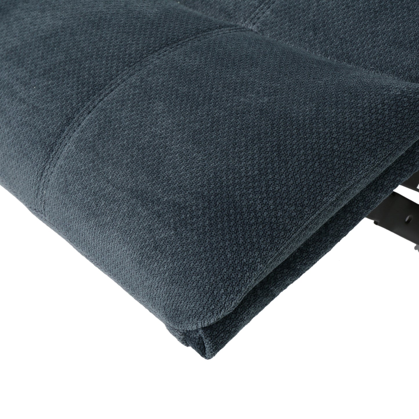 Poltrona reclinabile oversize in tessuto di peluche marrone con seduta spaziosa e design classico