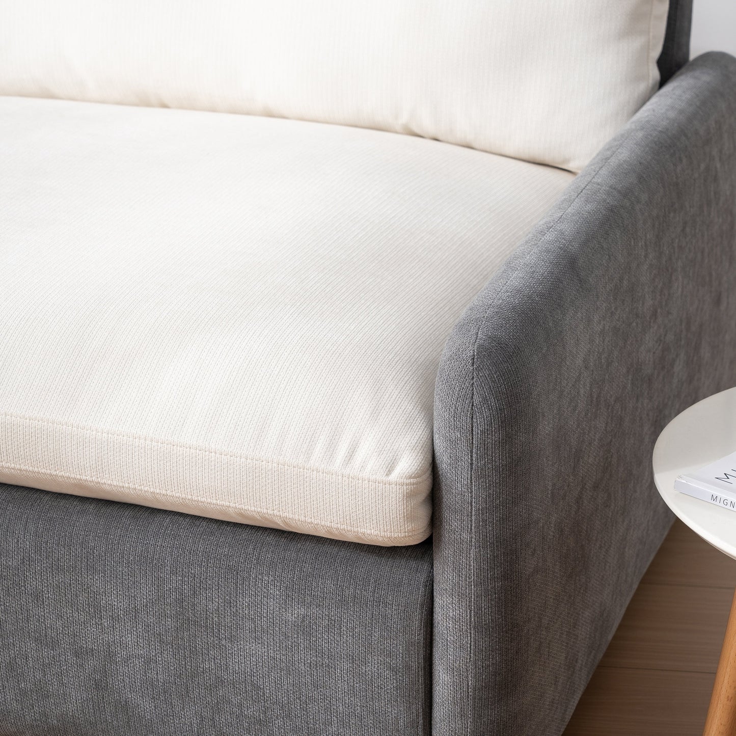 Poltrona singola oversize in ciniglia, seduta ampia e profonda con cuscini decorativi di Harper&amp;Bright Designs