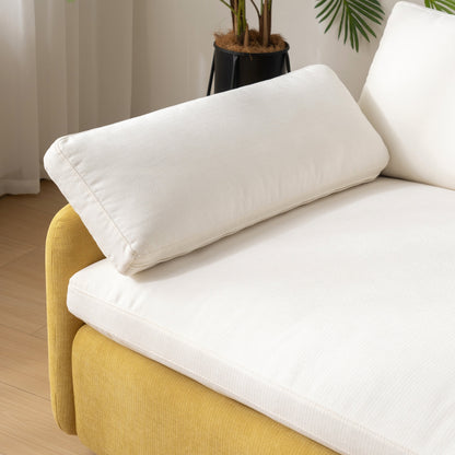 Poltrona singola oversize in ciniglia, seduta ampia e profonda con cuscini decorativi di Harper&amp;Bright Designs