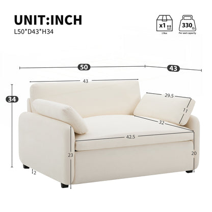 Poltrona singola in ciniglia oversize