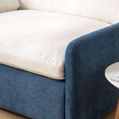 Poltrona singola in ciniglia oversize