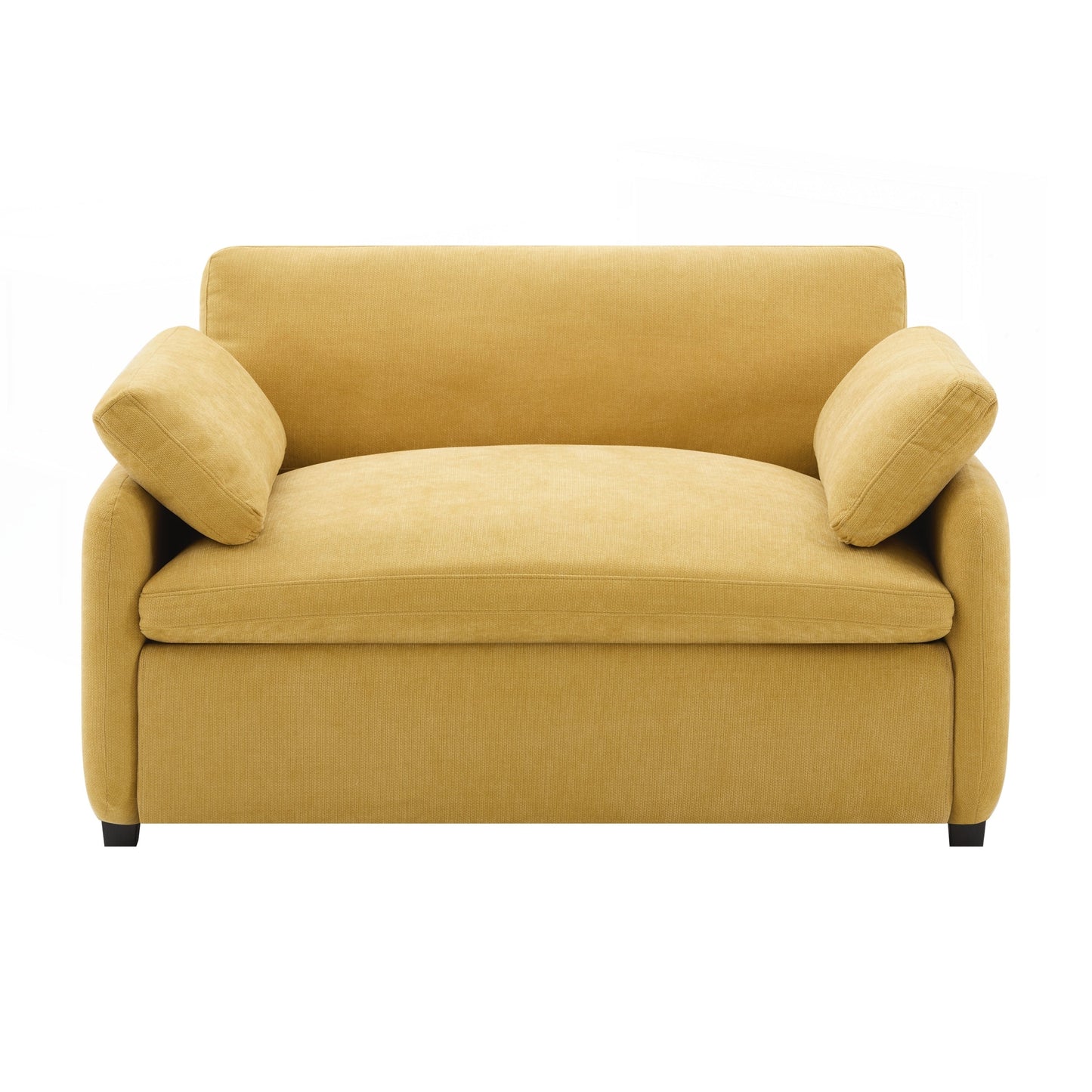 Poltrona singola in ciniglia oversize