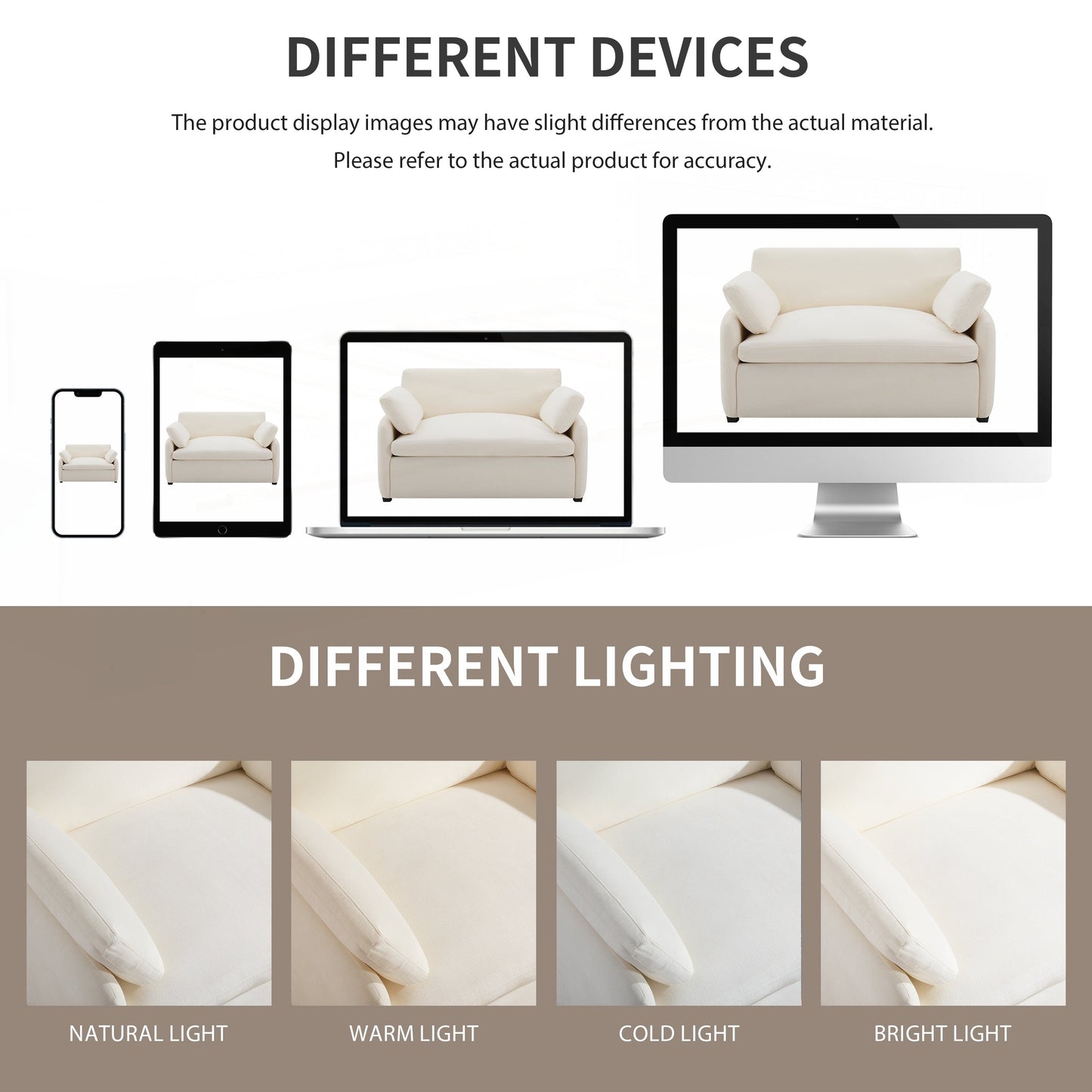 Poltrona singola in ciniglia oversize