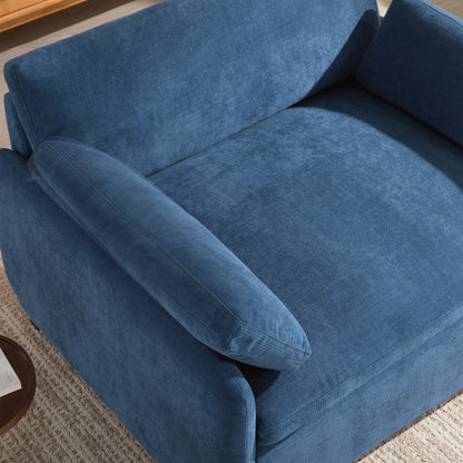 Poltrona singola in ciniglia oversize