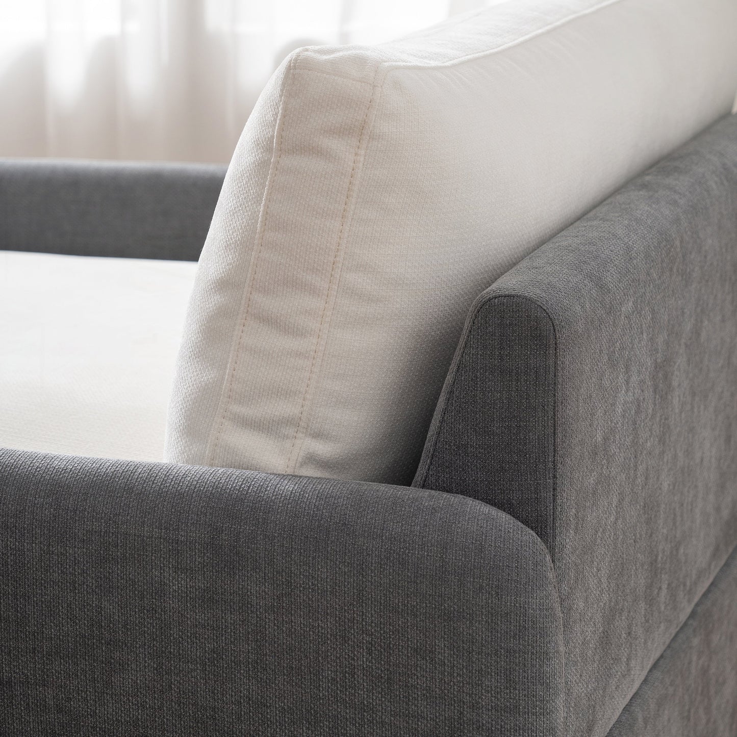 Poltrona singola in ciniglia oversize