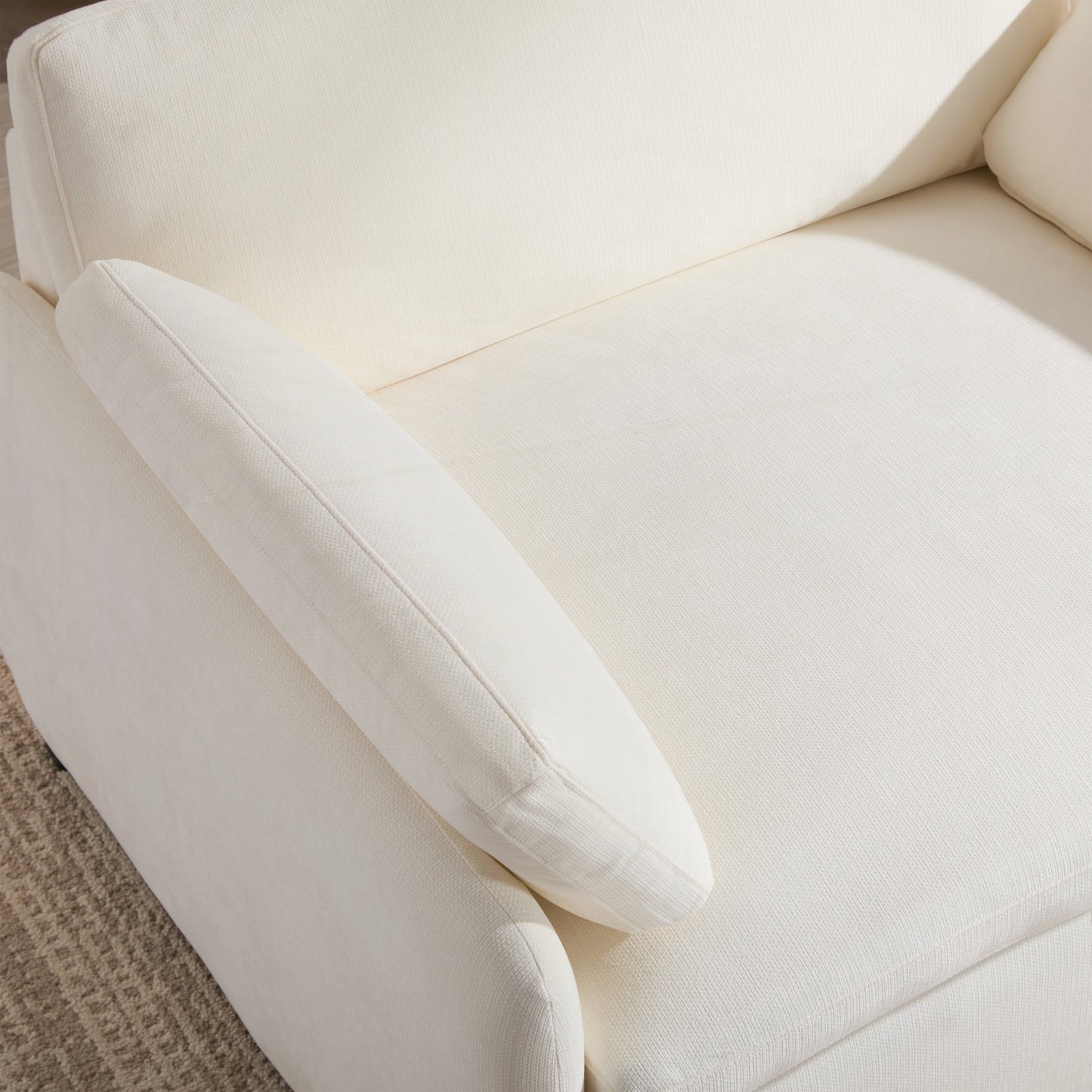 Poltrona singola in ciniglia oversize